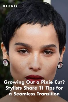 How to Grow Out Your Pixie Cut, According to Hairstylists Growing Pixie Haircut Out, Growing Short Hair Into A Bob, Growing Pixie Into Bob, Unique Pixie Haircut, Pixie Haircut Growing Out Stages, Growing Out Curly Pixie Hairstyles, Grown Out Pixie Hairstyles Ideas, Growing Out A Shaved Head Women, Grow Out Curly Pixie