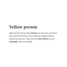 the yellow person poem is written in black and white