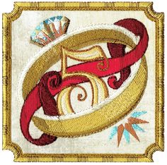 Five Golden Rings | Christmas Machine Embroidery Design Four Calling Birds, Five Golden Rings, Golden Rings, Christmas Embroidery Designs, Miniature Quilts, Star Blocks, Twelve Days Of Christmas, Golden Ring, Machine Embroidery Applique