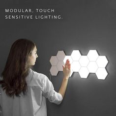 Modern Sensitive Wall Lighting Touch Lights - Lola Doo Quantum Touch, Tv Fal, Modular Walls, Light Panel, Viria, Led Panel Light, Magnetic Wall, Wall Accessories, Touch Lamp