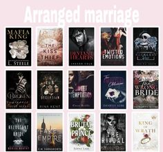 an image of book covers with the title arranged in different font styles and colors on them