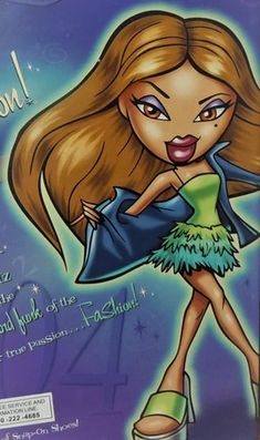 an image of a cartoon character on the cover of a magazine or dvd case for barbie