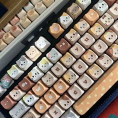 an image of a keyboard that is made out of many different types of keys on it