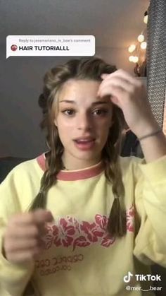 TikTok Credit＠mer._.bear Aesthetic Haircolor Ideas, Hair Dye Ideas For Light Brown Hair, Hairstyles Neck Length, Hair Styles Grunge, Grunge Hair Ideas, Skater Girl Hairstyles, Hair Hacks Hairstyles, Hair Styles Tutorials, Grunge Blonde