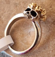 Heavy Polished stainless steel skull ring.  Excellent quality ring.  Great for Halloween, or gothic event. Limited Quantities and Sizes.  This is a one time listing once gone they are gone. Queen Rings, Skull And Roses, Gothic Ring, Halloween Gothic, Gothic Rings, Skulls And Roses, Skull Ring, Polished Stainless Steel, Rings Statement