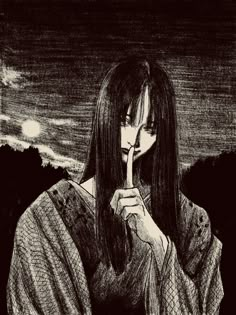 Japanese Horror, Japanese Art Prints, Junji Ito, Wow Art, Beautiful Dark Art, Creepy Art, Scary Art, Ethereal Art, Pfp Ideas