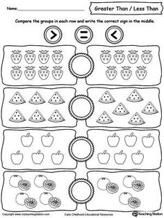 a worksheet for teaching numbers to learn how to count the fruits and vegetables