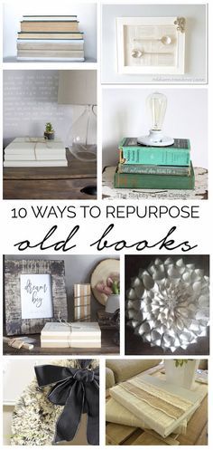 the top ten ways to repurpose old books