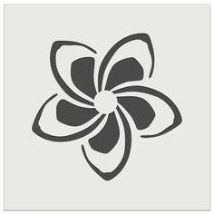 an image of a flower that is in the middle of a square shape, on a gray background