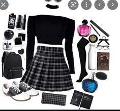 Goth outfit 1 Goth School Outfit, Goth Outfits For School, Outfits For Middle School, Mall Goth Outfits, Gothic School, Choker Outfit, Outfit Ideas For School, Goth Outfit, High School Outfits