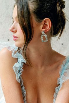 Yara — Emma Katzka | bohemian + glamorous bridal accessories Halo Jewelry, Bridal Statement Earrings, Bridal Hair Inspiration, Modern Bohemian, Tiaras And Crowns, Bridal Hair Accessories, Bridal Accessories, Gold And Silver, Bridal Hair