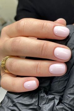 Hard gel overlay on a Russian manicure is a true hit. This inspo pic is living proof of that..//photocredit: @bombshellnailslondon Nails For Weddings Bridesmaid, Short Nails Milky Pink, Russian Efile Manicure, Russian Manicure Ideas, Russian Manicure Natural, Neutral Nails Fair Skin, Pale Manicure, Short Nails Small Nail Bed, Short Structured Gel Nails