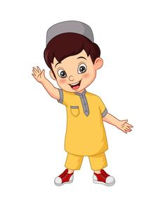 a little boy wearing a yellow shirt and red shoes with his hands in the air