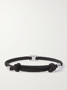 CELINE HOMME's 'Beach' bracelet is one you'll want to wear all summer long. It's made from lightweight cord and simply accented with a silver-tone 'Triomphe' charm. Men’s Jewlery Silver, Men’s Bracelet, Masculine Bracelets, Beach Bracelet, S Bracelet, Beach Bracelets, Summer Sunglasses, Cord Bracelet, Bracelet For Men