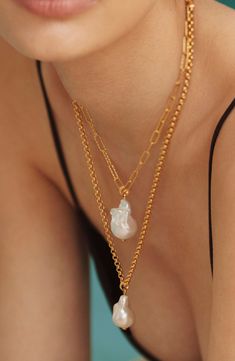 Monica Vinader DOINA BAROQUE PEARL | Nordstrom Baroque Pearl Pendant, Monica Vinader, Pearl Charms, Jewelry Inspo, The Butterfly, Best Practices, Recycled Sterling Silver, Pearl Size, Luxury Brands