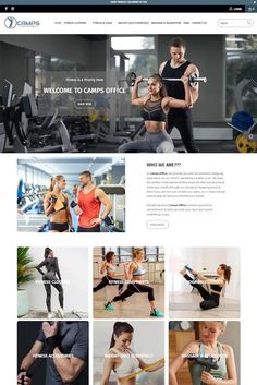 an image of the gym website