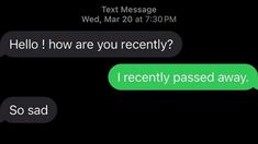 two texts are shown with the same message