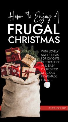 Over 75 lovely ways to enjoy a frugal Christmas on a budget including money saving DIY gifts and decorations PLUS delicious homemade Christmas recipes you can make quickly, cheaply and easily on a tight budget. Frugal Christmas Ideas, Cheap Diy Christmas Decorations, Christmas Decor Diy Cheap, Frugal Christmas, Eco Friendly Christmas, Cheap Christmas Gifts, Diy Christmas Decorations, Cheap Christmas