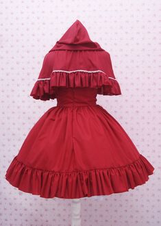 Be the cutest Red Riding Hood girl with this skirt and cape. A set of high waist skirt with cape, I add white lace and ruffle detail on cape, also many ruffles on skirt. This set made from Japanese Grade Cotton for maximum comfort and durability. Dressed up with her and you're ready to go. All present by professional feel, our design dedicated to carefully detail to make you comfortable wearing this. Please check our last picture listing to check which size you prefer before make a payment, it h Red Riding Hood Dress, Hood Halloween Costume, Red Hood Cosplay, Skirt Cape, Hood Dress, Hood Girls, High Waist Skirt, Red Hood, Red Riding Hood