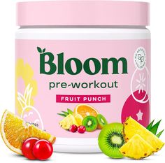 Bloom Nutrition Pre Workout Powder, Amino Energy with Beta Alanine, Ginseng & L Tyrosine, Natural Caffeine Powder from Green Tea Extract, Sugar Free and Keto Friendly Drink Mix (Fruit Punch) Green Powder Smoothie, Sugar Free Energy Drinks, Super Greens Powder, Mix Fruit, Energy Drink Mix