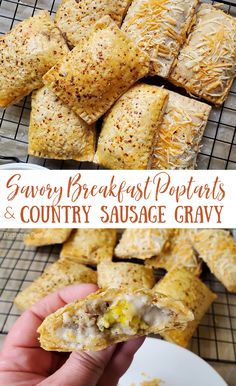 savory breakfast pop tarts and country sausage gravy