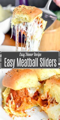 easy dinner recipe for meatball sliders