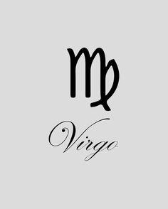 the word virgo written in cursive writing