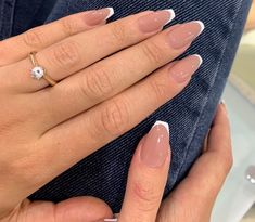 Short Narrow Nails, Ballerina Tip Nails, French Manicure Ballerina Nails, Slim French Tip Nails Almond, Narrow Almond French Tip, Rocker Nails, Ballerina Nails Designs, Sheer Nails, Asian Nails