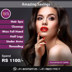 Beauty Offer Poster, Beauty Parlour Poster Design, Facials Quotes, Offer Poster, Salon Promotions, Spa Flyer, Photoshop Tutorial Photo Editing