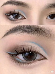 Membentuk Alis, Makeup Tip, Doll Eye Makeup, Korean Eye Makeup, 얼굴 그리기, Ethereal Makeup