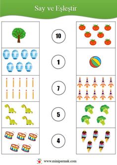 the printable worksheet for learning numbers and counting