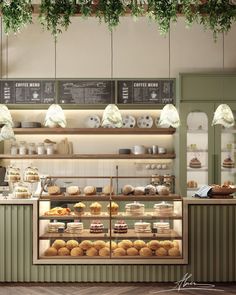 a bakery filled with lots of different types of food