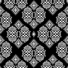 an abstract black and white background with geometric design in the center, which is very intricate