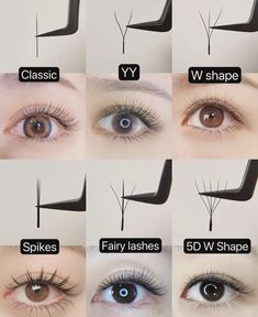 Eyelash Extension Mapping, Types Of Eyelash Extensions, Eyelash Extensions Classic, Eye Makeup Images, Eyelash Tips