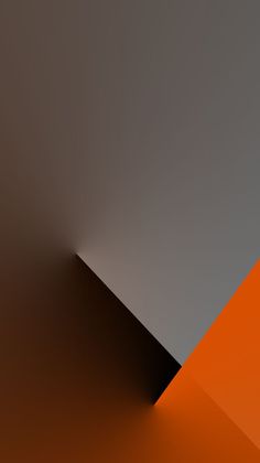 an orange and grey abstract background with the corner cut out to show it's shadow