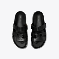 Minimal and effortless, our Ines Sport slide is updated with sharp lines featuring a split take on our signature Double T. A velcro strap secures the foot and an ergonomic footbed — cupped by a rubber sole — adds supreme comfort. Footwear Design Women, New Fragrances, Designer Sandals, Slides Shoes, Wallet Accessories, Handbag Shoes, Velcro Straps, New Handbags, Designer Shoes