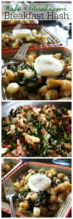 Kale & Mushroom Breakfast Hash