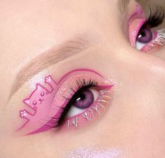 Monster Makeup, Scene Makeup, Kawaii Makeup, Inspiration Tattoos, Graphic Eyeliner, Eye Makeup Pictures