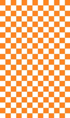 an orange and white checkerboard pattern that looks like it is going to fall