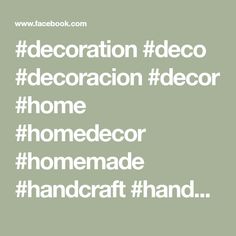 the words home decor and handcraft are in white