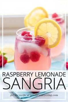 raspberry lemonade sanggraa is an easy and delicious drink for summer