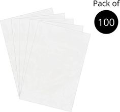 pack of 100 sheets of white paper with black text on the front and back of each sheet