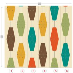 an image of a pattern with different colors on it and numbers in the bottom right corner