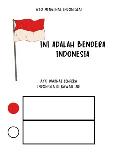 an advertisement for indonesia's national flag