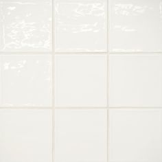 With its gentle, uneven body and high-gloss finish, light dances across the tile like the sun on the ocean, creating a serene, shimmering look. Made in Spain, this ceramic tile comes in a pack of 51 pcs that covers 5.49 sqft - Sold by Carton (Actual sht/pc size: 4 x 4). Applicable for Walls, Shower Walls. Bedrosians Marin Pearl White (White) 4-in x 4-in Glossy Ceramic Subway Wall Tile (5.49-sq. ft/ Carton) | 100003169 Cherry House, Glazed Ceramic Tile, Ceramic Subway Tile, Pebble Grey, Square Tile, Porcelain Mosaic, Ceramic Wall Tiles, White Tiles, Subway Tile