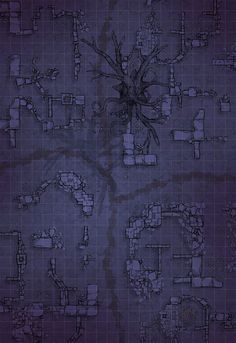 Shadowfell Ruins by Tobias Curse Of Strahd Maps, City Ruins, Dark Mirror, Dnd Inspiration, Body Map, Tree Stands