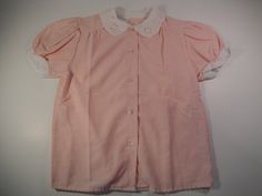 A personal favorite from my Etsy shop https://www.etsy.com/listing/186910952/girls-80s-vintage-pink-blouse-8-years Collared Summer Tops For School, Sweet Pink Short Sleeve Shirt, Cute Summer School Blouse, Pink Short Sleeve Sweet Top, Sweet Pink Short Sleeve Top, Cute Pink Tops For School, Cute Pink Puff Sleeve Tops, Cute Pink Short Sleeve Shirt, Pink Summer School Tops