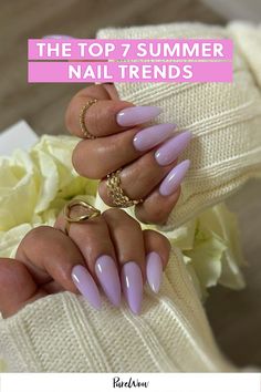 From milky ice nails to baby boomer nails, here are the top 7 summer nail trends of 2024 I’ll be wearing all season long. Ice Nails, Baby Boomer Nails, Baby Boomers Nails, Celebrity Nails, Blush Nails, Chrome Powder, Nail Length