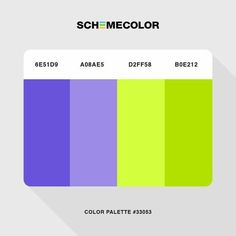 the color scheme is shown in purple, green and blue colors with text that reads sch mecolor