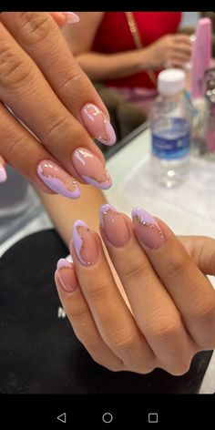 Nails Champagne, Nails Cream, Cute Almond Nails, Nails Charms, Nails Coral, Nails Colorful, Nails Chrome, Nails Silver, Gold Prom